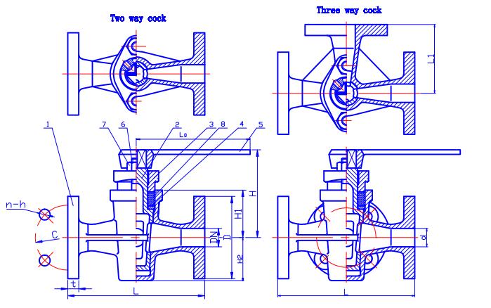 3 Way Plug Valve